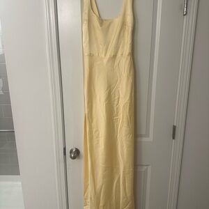 Show Me Your MuMu Pale Yellow Maxi Dress